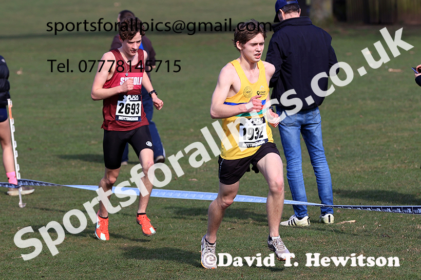 Mens under-20s 2025 UK CAU Inter Counties Cross Country Champs., Wollaton Park, Nottingham. Photo: David T. Hewitson/Sports for All Pics